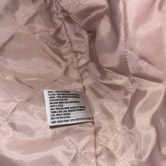 A New Day Light Pink Fuzzy Faux Fur Sherpa Women’s Jacket Coat Size Medium - Picture 15 of 16